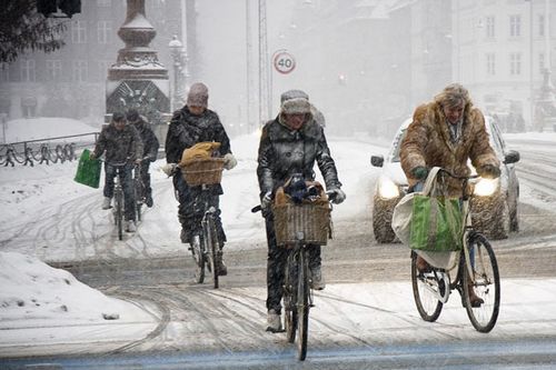 Езда на велосипеде зимой, одежда и экипировка