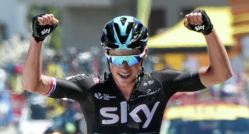 Кун бауман выиграл третий этап велогонки критериум дофине 2017