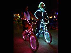 Подсветка велосипеда неоном или светодиодами