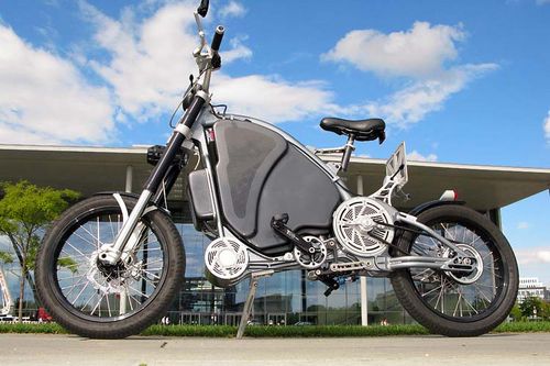 Велосипед в виде мотоцикла - гибрид еврокит